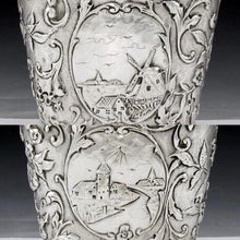 Load image into Gallery viewer, Superb Dutch .833 Silver &amp; Cut Glass Flask
