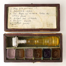Load image into Gallery viewer, Antique Georgian Wax Seal Desk Set, Multi Intaglios, Box

