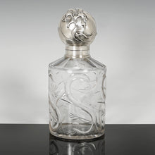Load image into Gallery viewer, Antique Weinranck &amp; Schmidt German Hanau Silver Cut Crystal Perfume Bottle, Art Nouveau Repousse
