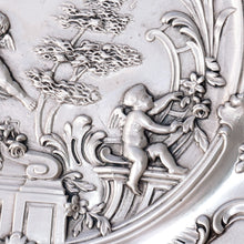 Load image into Gallery viewer, french antique silver repousse cherub detail
