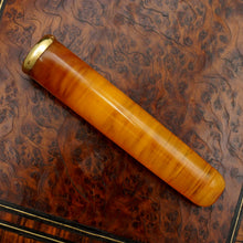 Load image into Gallery viewer, Antique French 18K Gold Mounted Amber Cigarette Holder or Cheroot Holder, Etui Case
