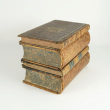Load image into Gallery viewer, Antique French Trompe l’Oeil Books Liquor Caddy Tantalus Box, Decanter Shot Glasses Mini Bar
