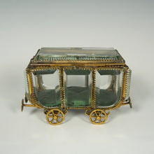 Load image into Gallery viewer, Antique Victorian Beveled Glass Jewelry Box Vitrine
