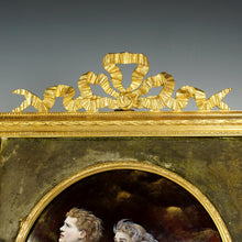 Load image into Gallery viewer, Antique French Limoges Enamel Miniature Portrait Plaque, Gilt Bronze Frame, Religious Scene Saint Peter &amp; John
