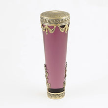 Load image into Gallery viewer, Antique French .800 Silver Mounted Amethyst Purple Glass Parasol Umbrella Handle or Dress Cane Handle
