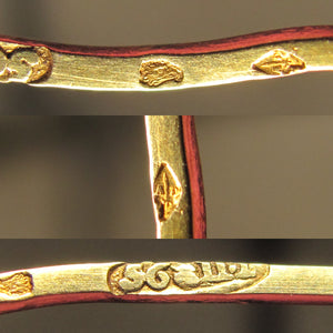 Antique French 18K Gold Emerald & Pearl Sword Stick Pin Stickpin