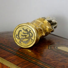Load image into Gallery viewer, Antique French Silvered &amp; Gilt Bronze Figural Elephant Wax Seal
