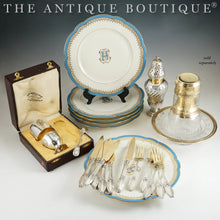 Load image into Gallery viewer, The Antique Boutique - French sterling silver, flatware, dessert plates
