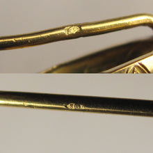 Load image into Gallery viewer, Antique French 18K Gold &amp; Amethyst Gemstone Stickpin Pin Brooch

