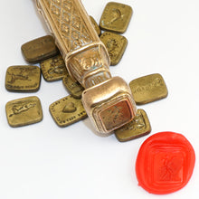 Load image into Gallery viewer, Antique French Bronze Multiple Wax Seal Set, Palais Royal Sceau Cachet
