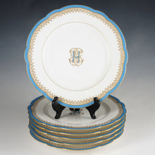 Load image into Gallery viewer, Set antique French Paris porcelain dessert plates
