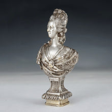 Load image into Gallery viewer, Antique French Bronze Wax Seal Signed Alfred Daubrée, Marie Antoinette
