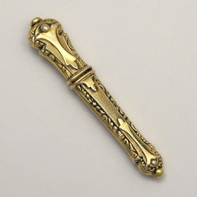 Load image into Gallery viewer, Antique French .800 Silver Sewing Needle Case, Etui, Gilt Vermeil

