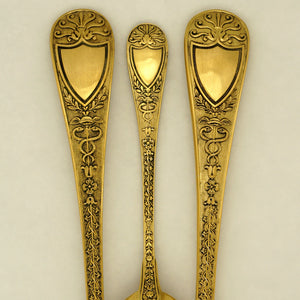  Odiot pattern 'Napoleon' flatware, Caduceus & Snakes french sterling