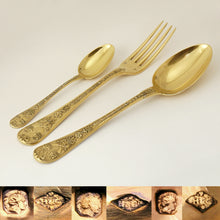 Load image into Gallery viewer, French sterling silver Odiot &#39;Napoleon&#39; flatware
