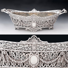 Load image into Gallery viewer, Antique French sterling silver jardiniere cache pot
