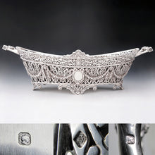 Load image into Gallery viewer, French sterling silver hallmarks jardiniere cache pot

