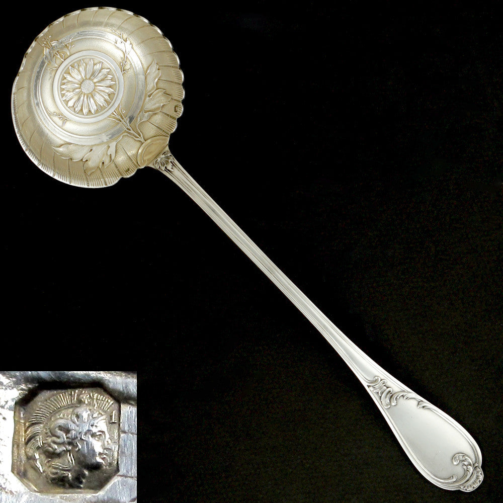 Antique French Sterling Silver Serving Ladle
