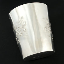 Load image into Gallery viewer, Antique French Sterling Silver Tumbler Cup, Thistle Pattern
