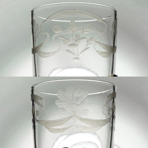 Boxed Set of 6 Art Nouveau French Sterling Silver Shot Glasses
