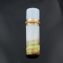 Load image into Gallery viewer, Antique Hand Painted Porcelain Scent Perfume Bottle
