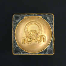 Load image into Gallery viewer, Antique French Gilt Bronze &amp; Cut Crystal Empire Style Inkwell

