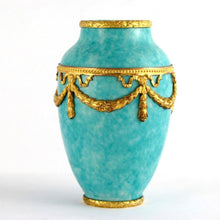 Load image into Gallery viewer, Paul Milet Sevres Porcelain Vase Blue Flambe Glaze French
