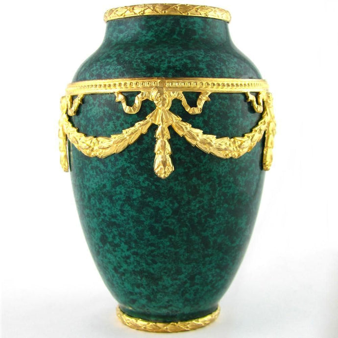 Paul Milet Sevres French Porcelain Vase Ormolu Mounts