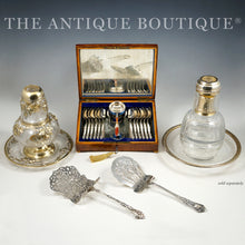 Load image into Gallery viewer, The Antique Boutique French sterling tumble up carafe decanters dutch silver tea set
