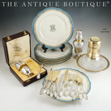 Load image into Gallery viewer, Antique French Sterling Silver &amp; Cut Crystal Sugar Shaker Caster, Muffineer
