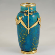Load image into Gallery viewer, Art Nouveau Paul Milet Sevres French Ceramic Vase, Lily of the Valley Flowers
