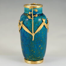 Load image into Gallery viewer, Art Nouveau Paul Milet Sevres French Ceramic Vase, Lily of the Valley Flowers
