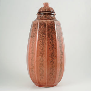 French Sevres Art Deco Paul Milet Pink Glazed Urn Vase