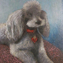 Load image into Gallery viewer, Geo Mommaerts Portrait of a Poodle Dog, Belgian Artist Impressionist Oil Painting, Dated
