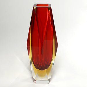 Campanella Murano Sommerso Glass Vase Alessandro Mandruzzato Italian Venice Vintage Mid-Century