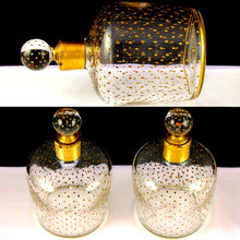 Load image into Gallery viewer, PAIR Antique French Paris Crystal &amp; Gilt Painted Scent, Perfume Bottles SIGNED
